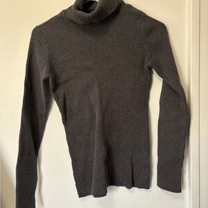 Basic Editions Charcoal Turtleneck Sweater
